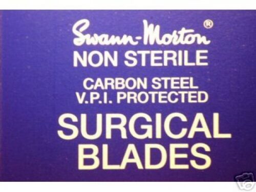 Swann Morton No 4 Selection Box of 100 Blades with No 4 Stainless Handle