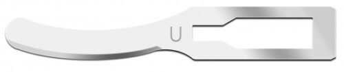 U shape Major Sterile Carbon Steel Blade Swann Morton Product No 0723