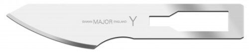 Y shape Major Sterile Carbon Steel Blade Swann Morton Product No 0727