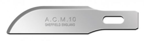 Swann Morton ACM No 10 Blade. Product No 9130 ( 5 carded )  or 9301 ( 50 Box )