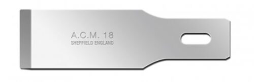 Swann Morton ACM No 18 Blade. Product No 9138 ( 5 carded )  or 9318 ( 50 Box )