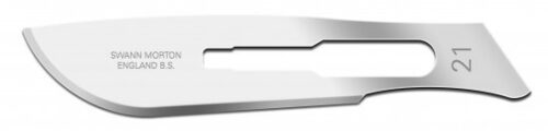 Bag of 50 No21 Stainless Steel Blades out of date. CLR 4027